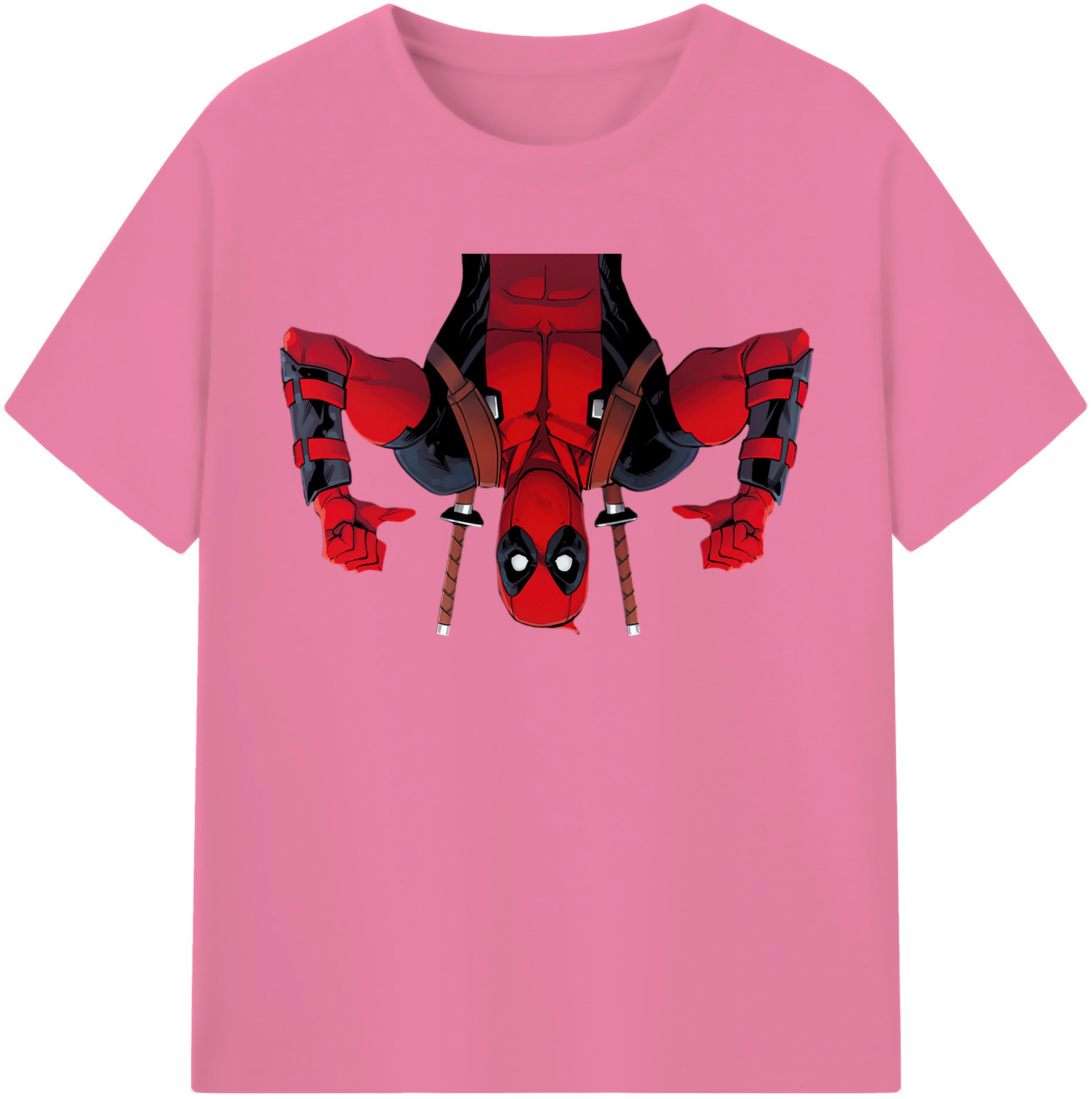 （画像用） Deadpool デッドプール 綿100％半袖Tシャツ（フロントプリント）